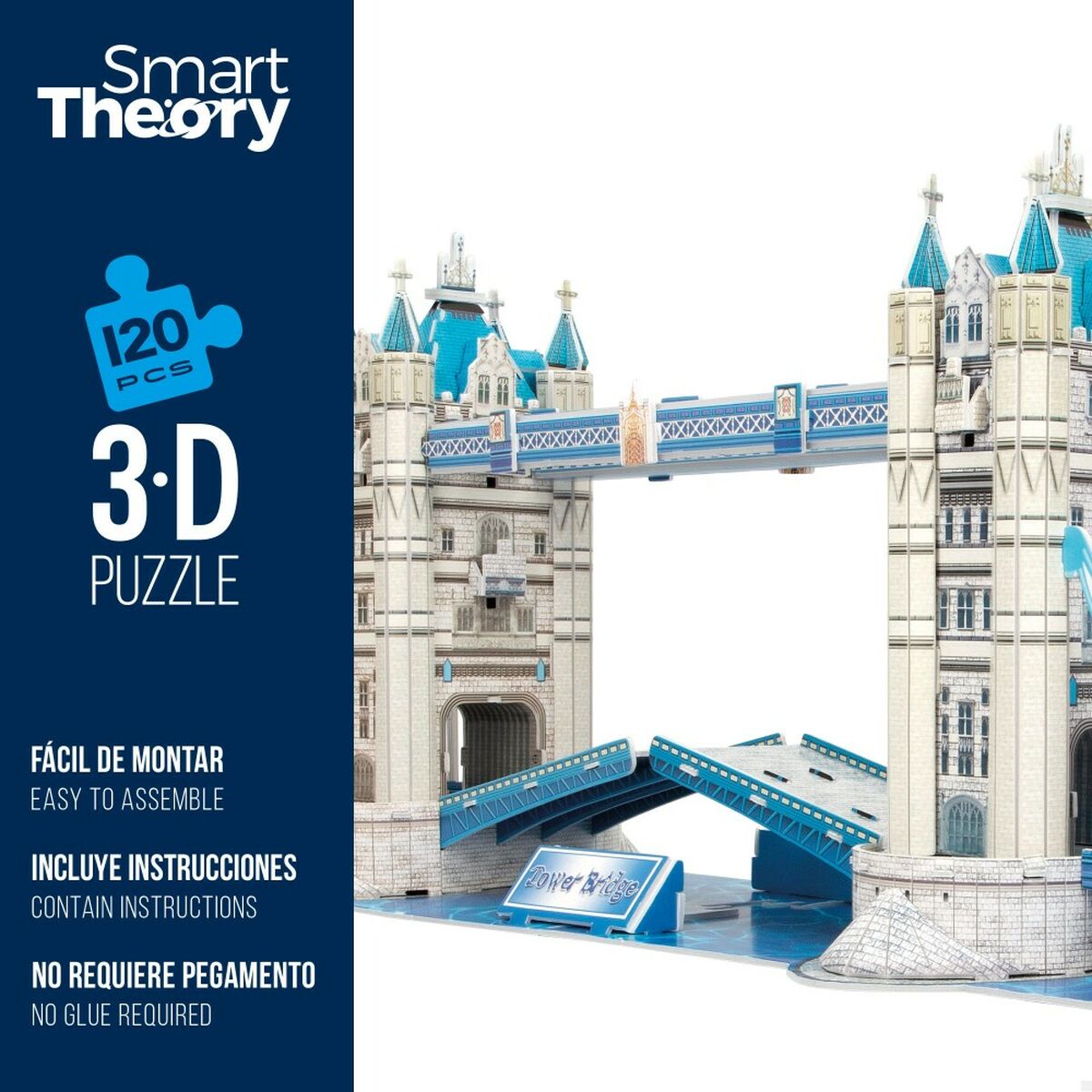 3D Puzzle Colorbaby Tower Bridge 120 Pieces 77,5 x 23 x 18 cm (6 Units) - Little Baby Shop