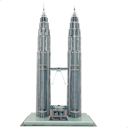 3D Puzzle Colorbaby Petronas Towers 27 x 51 x 20 cm (6 Units) - Little Baby Shop