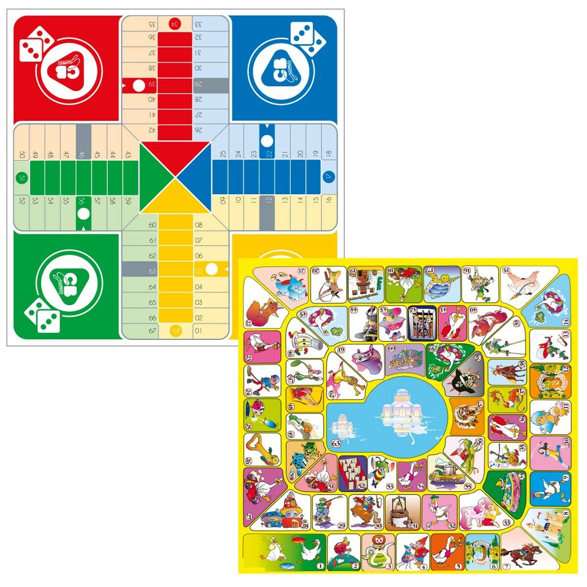 Parchís and Oca Board Colorbaby 32 x 32 x 1 cm (25 Pieces) (6 Units) - Little Baby Shop