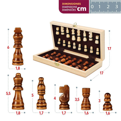 Chess Colorbaby Wood (6 Units) - Little Baby Shop