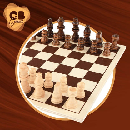 Chess and Checkers Board Colorbaby Wood Metal (6 Units) - Little Baby Shop