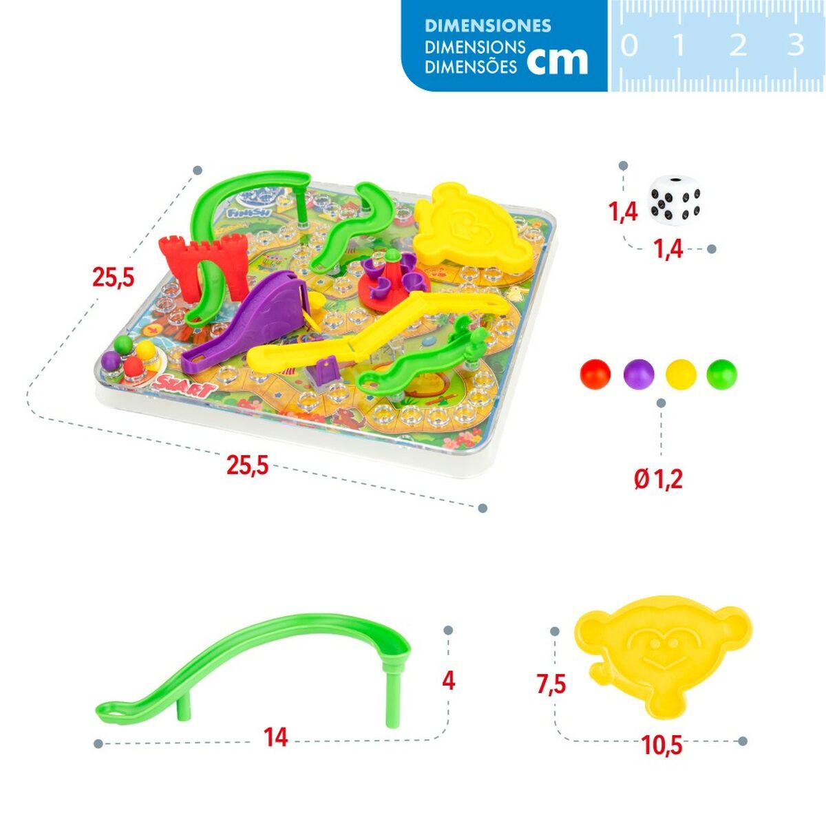 Board game Colorbaby Stairs 3D (6 Units) - Little Baby Shop