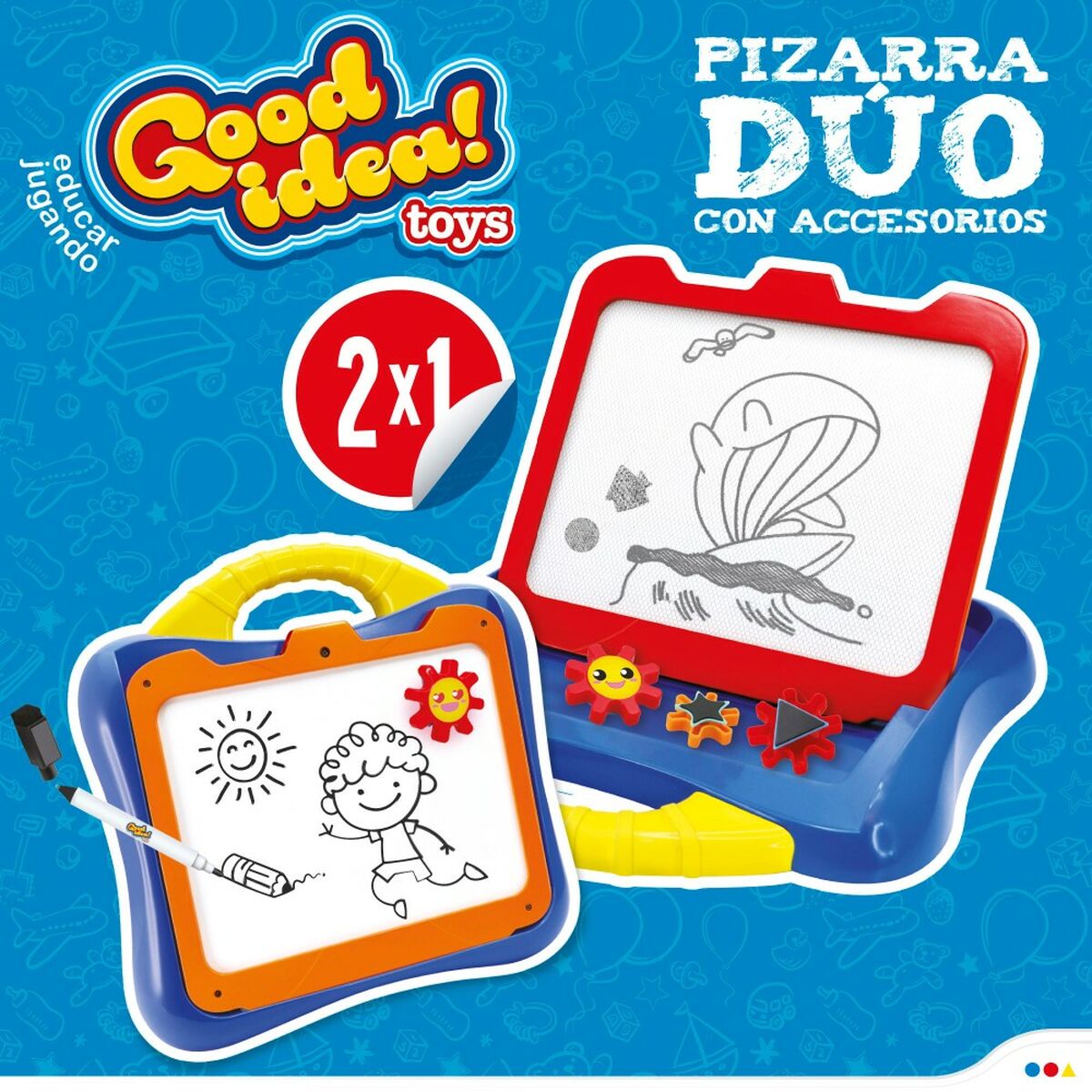 Magnetic board Colorbaby Double-sided (6 Units) - Little Baby Shop