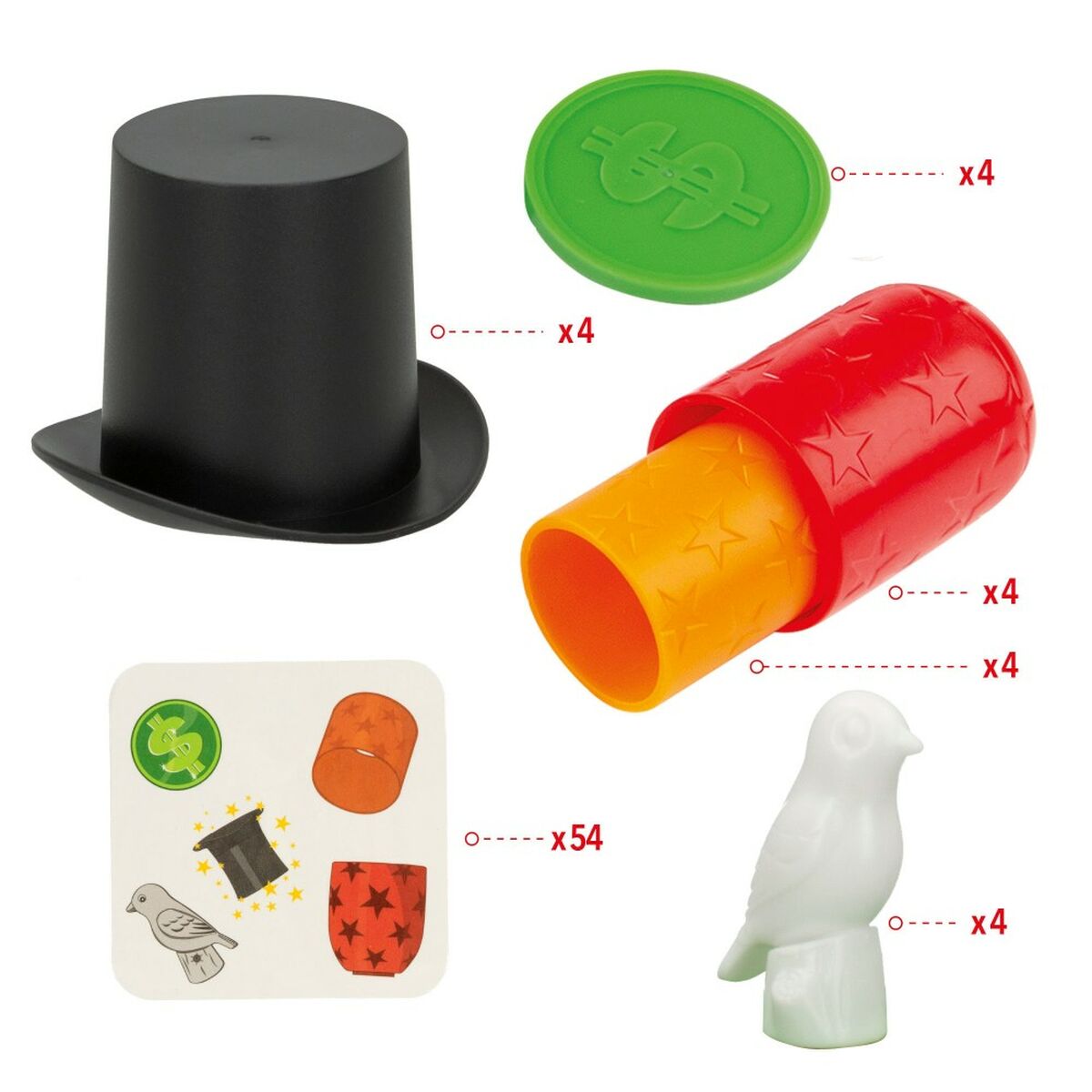 Board game Colorbaby Top hat (6 Units) - Little Baby Shop