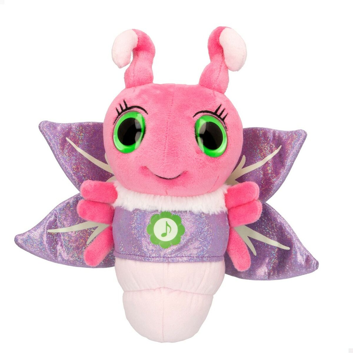 Fluffy toy Eolo Firefly Pink 28,5 x 26,5 x 12 cm (6 Units) - Little Baby Shop