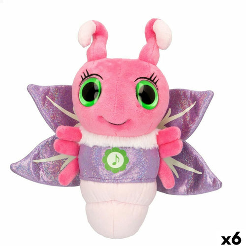 Fluffy toy Eolo Firefly Pink 28,5 x 26,5 x 12 cm (6 Units) - Little Baby Shop