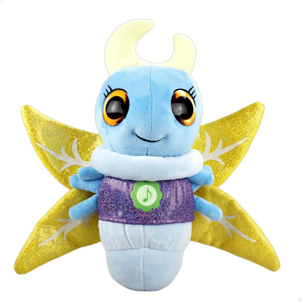 Fluffy toy Eolo Firefly Blue 33 x 27 x 13,5 cm (6 Units) - Little Baby Shop