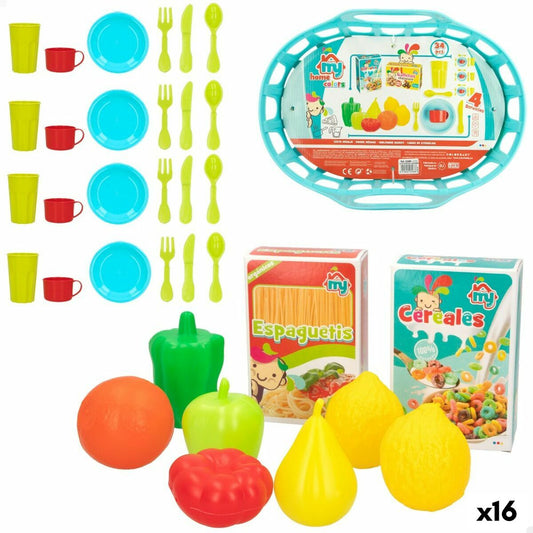 Toy Food Set Colorbaby Kitchenware and utensils 34 Pieces 33 Pieces (16 Units) - Little Baby Shop