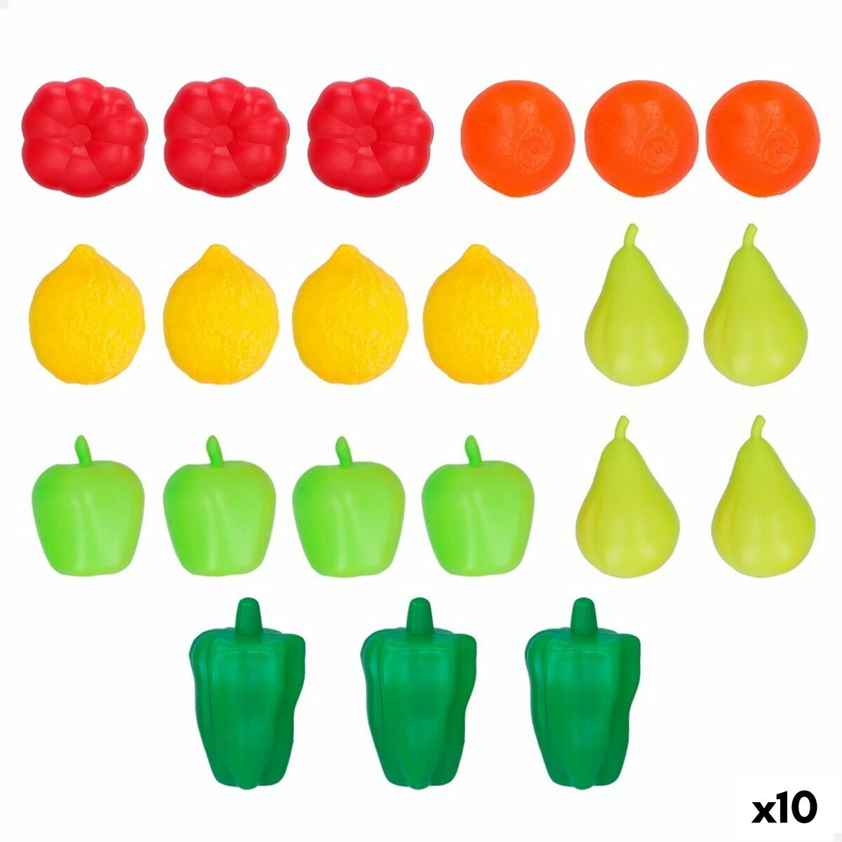 Toy Food Set Colorbaby 21 Pieces (10 Units) - Little Baby Shop