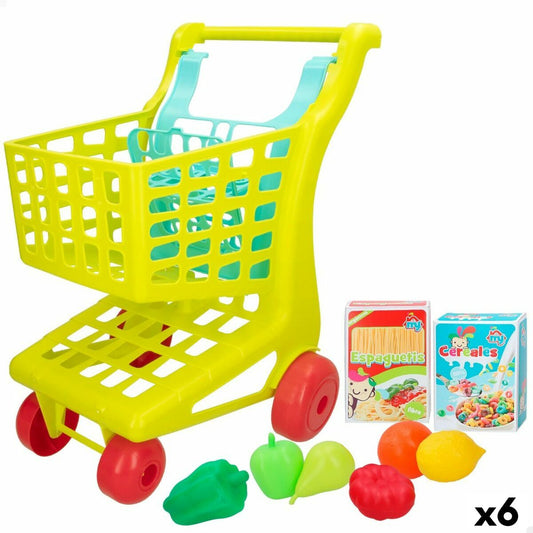 Shopping cart Colorbaby My Home Toy 9 Pieces 34 x 53,5 x 45 cm 6 Units - Little Baby Shop