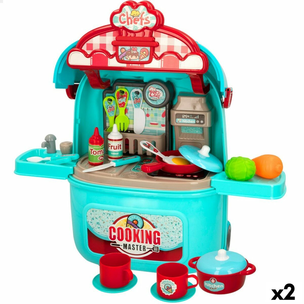 Toy kitchen Colorbaby My Home 46,5 x 45 x 24 cm (2 Units) - Little Baby Shop