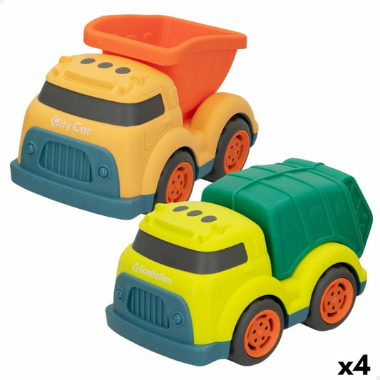 Construction Work Vehicles (Set) Motor Town 17,5 x 11 x 11 cm (4 Units) - Little Baby Shop