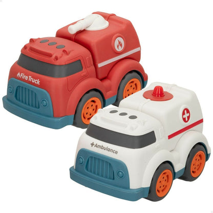 Set of 2 Vehicles Motor Town 17,5 x 12 x 11 cm (4 Units) - Little Baby Shop