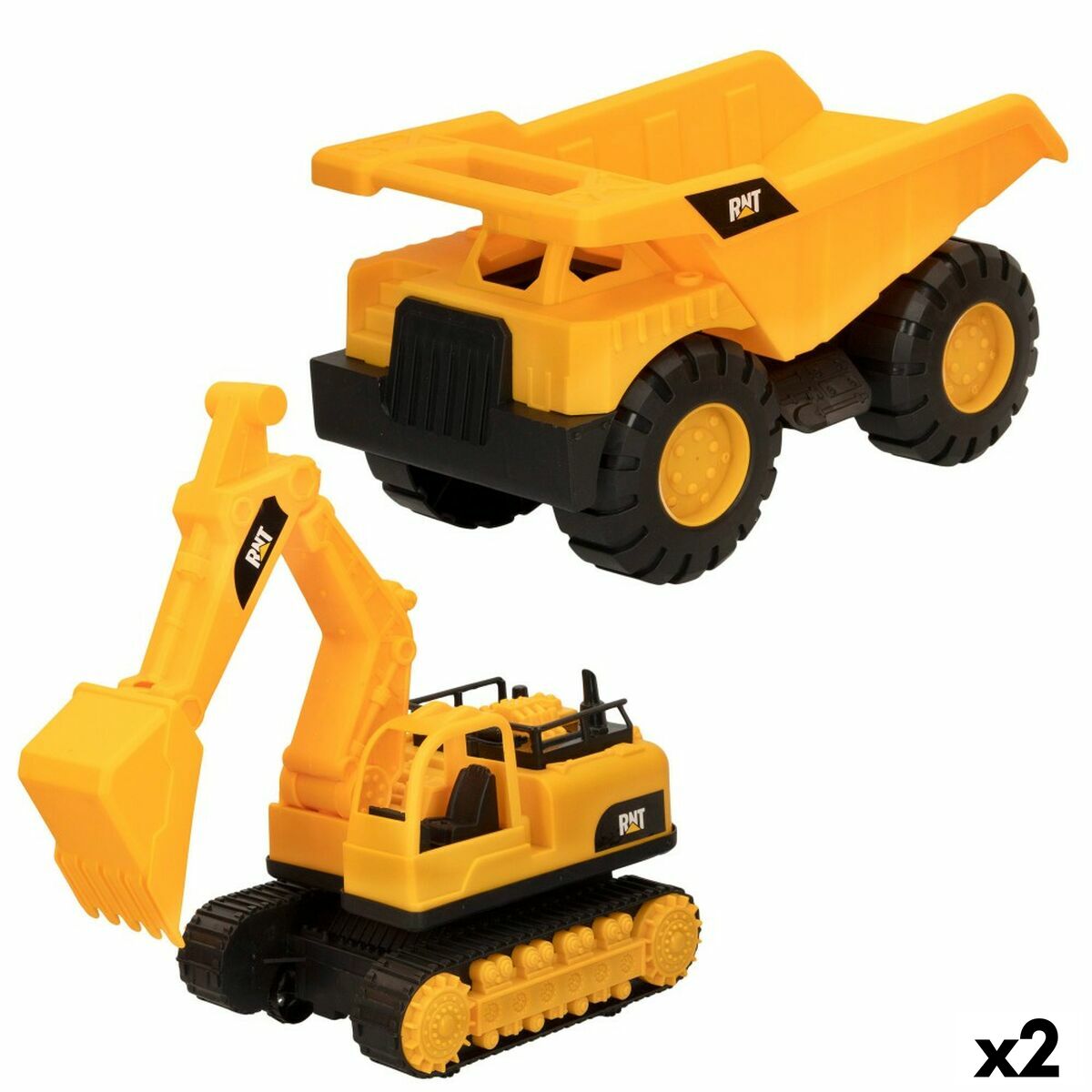 Construction Vehicles Speed & Go 13 x 27 x 19 cm (2 Units) - Little Baby Shop