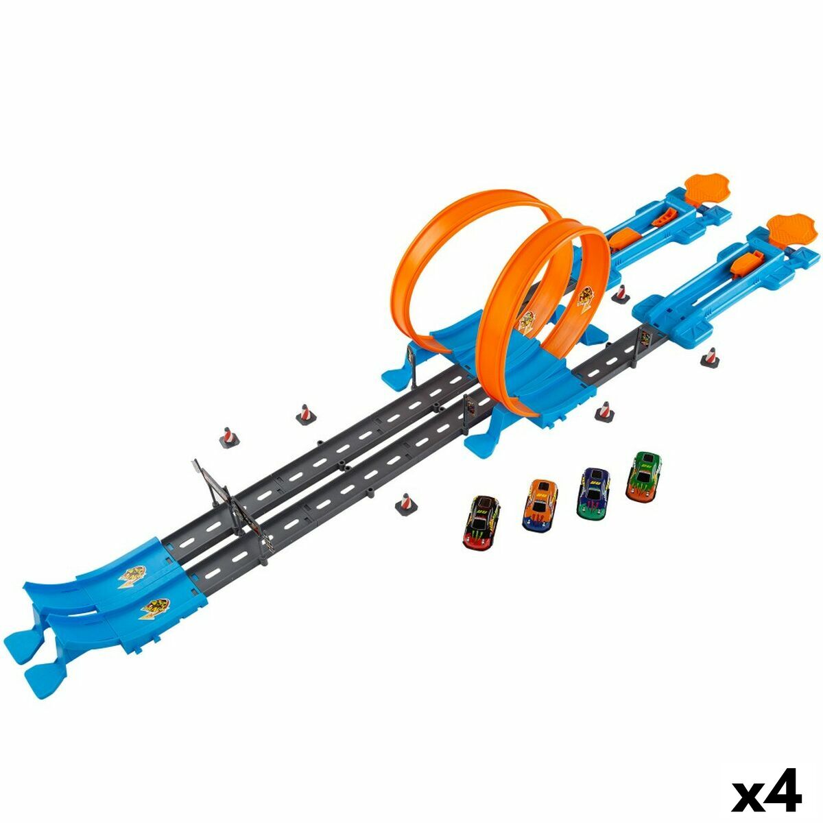 Acrobatic Track Speed & Go 4 cars 4 Units 112,5 x 22 x 25 cm - Little Baby Shop