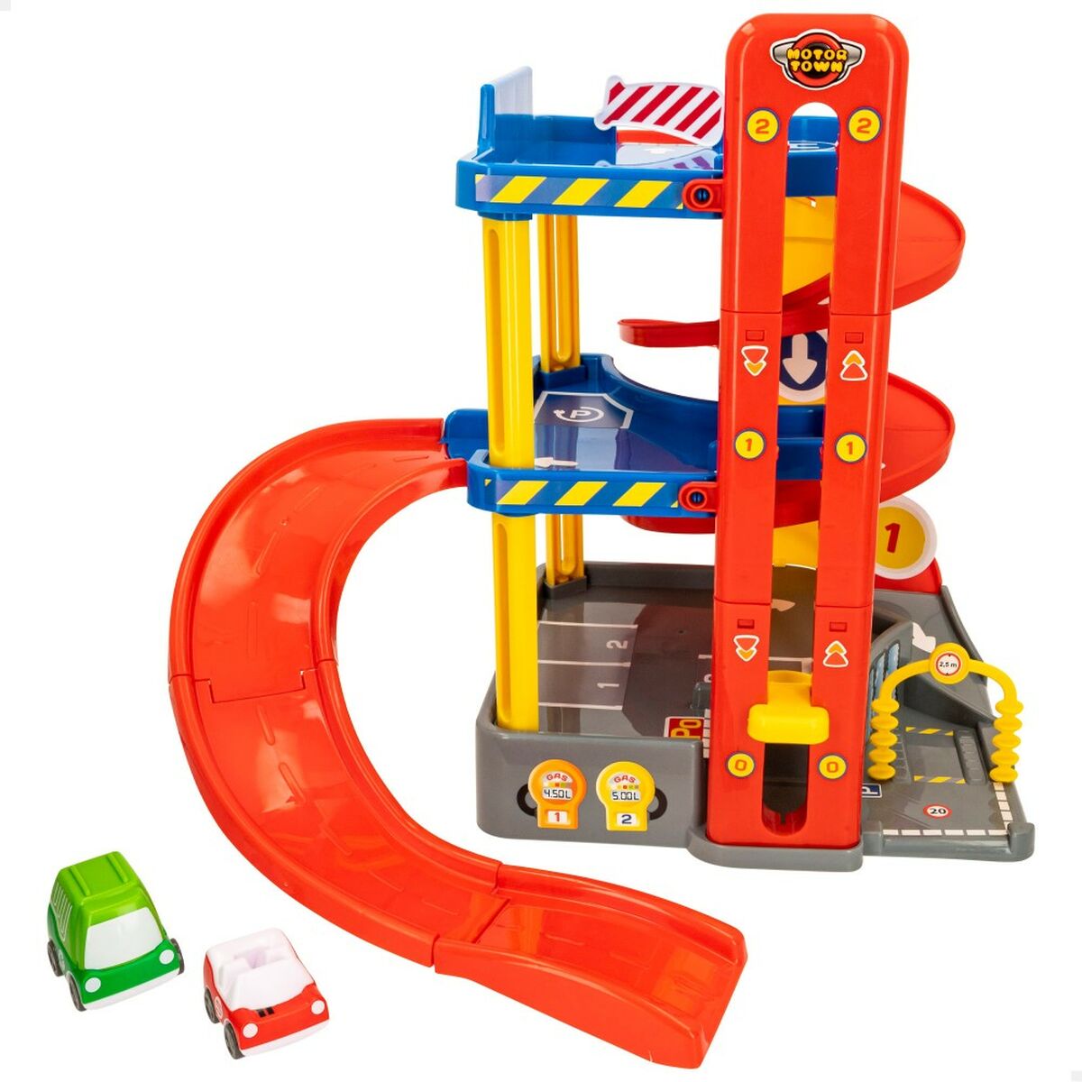 Car park with Cars Motor Town 3 levels (4 Units) - Little Baby Shop