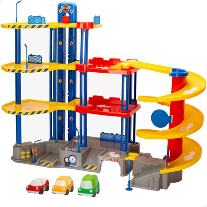 Car park with Cars Motor Town 4 levels 70 x 55 x 28 cm (2 Units) - Little Baby Shop