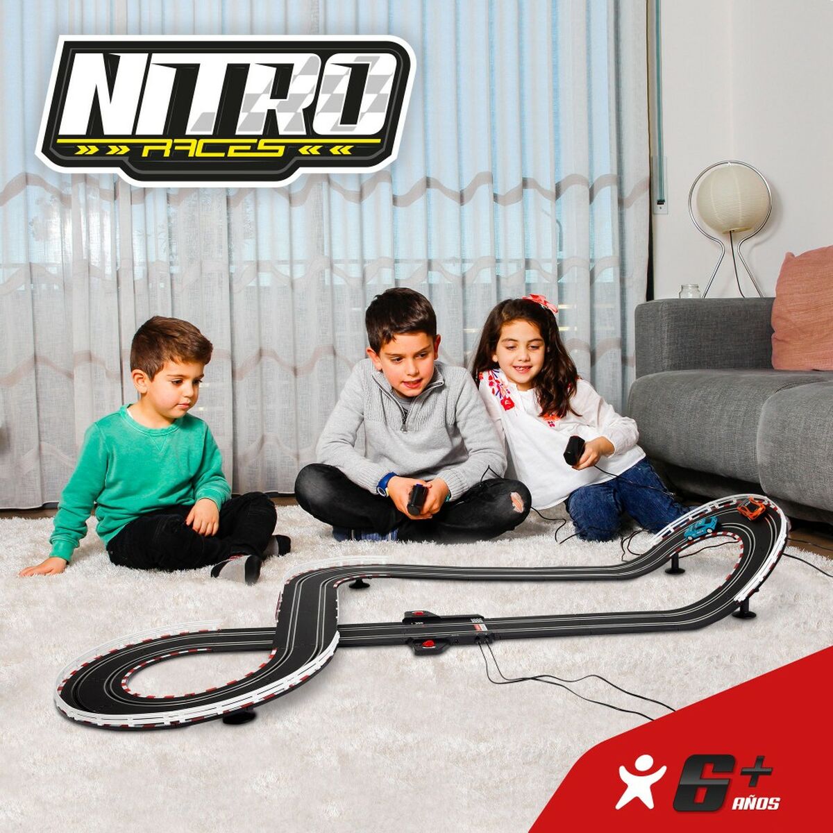 Racetrack Speed & Go 2 cars 2 Units 165 x 24,5 x 95 cm - Little Baby Shop