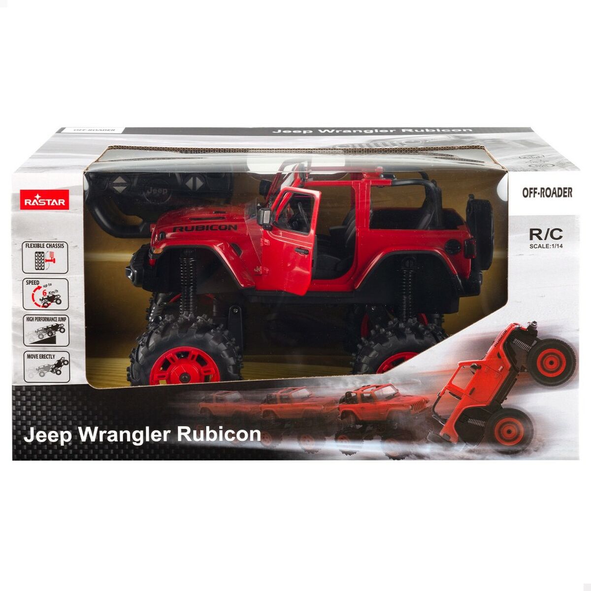 Remote-Controlled Car Jeep Wrangler Rubicon 1:14 (2 Units) - Little Baby Shop