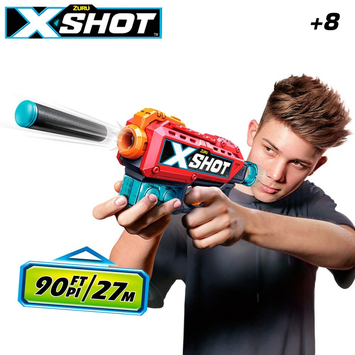 Dart Gun Zuru X-Shot Excel Kickback 12 Units 20 x 13 x 4 cm - Little Baby Shop