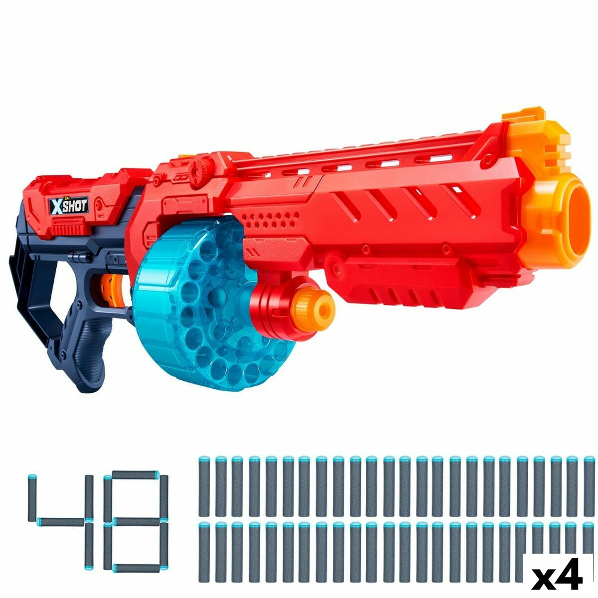 Dart Gun Zuru TURBO FIRE 57 x 19,5 x 12,5 cm (4 Units) - Little Baby Shop