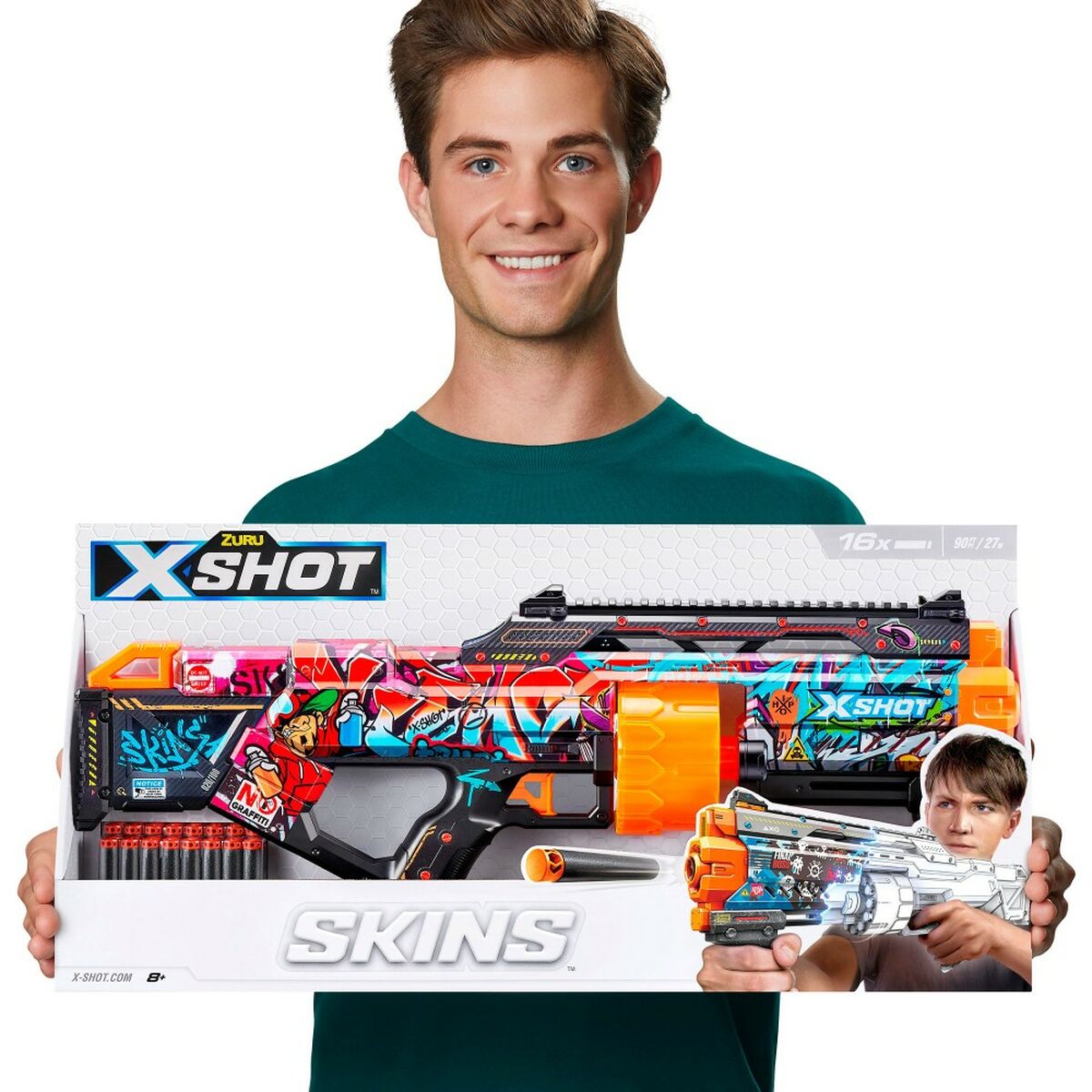 Dart Gun Zuru X-Shot Last Stand 58,5 x 23,5 x 9 cm (6 Units) - Little Baby Shop