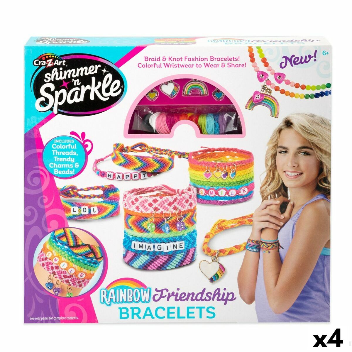 Bracelet Making Kit Cra-Z-Art Friendship 4 Units - Little Baby Shop