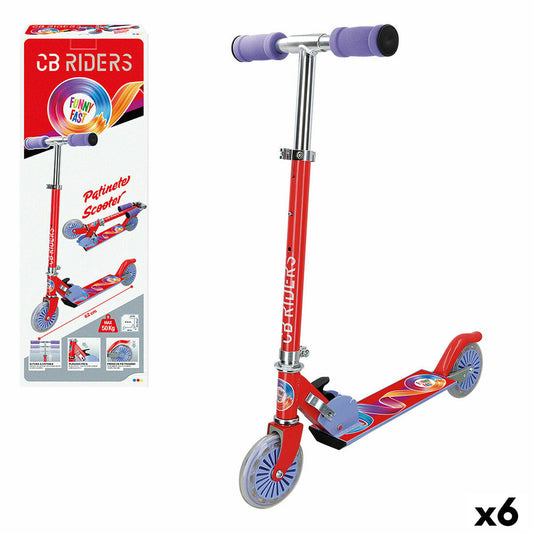 Scooter Colorbaby Red 6 Units - Little Baby Shop