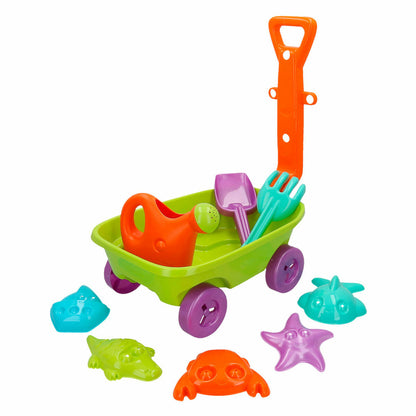 Beach toys set Colorbaby Wheelbarrow polypropylene (12 Units) - Little Baby Shop