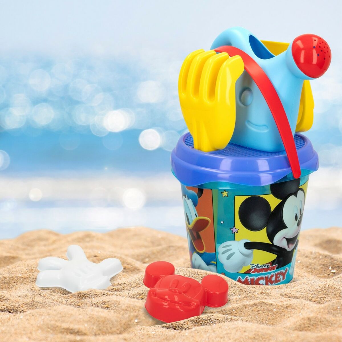 Beach toys set Mickey Mouse Ø 18 cm polypropylene (12 Units) - Little Baby Shop