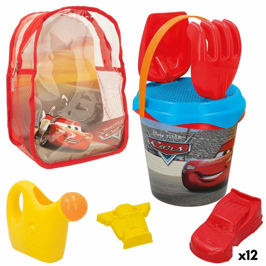 Beach toys set Cars polypropylene (12 Units) - Little Baby Shop