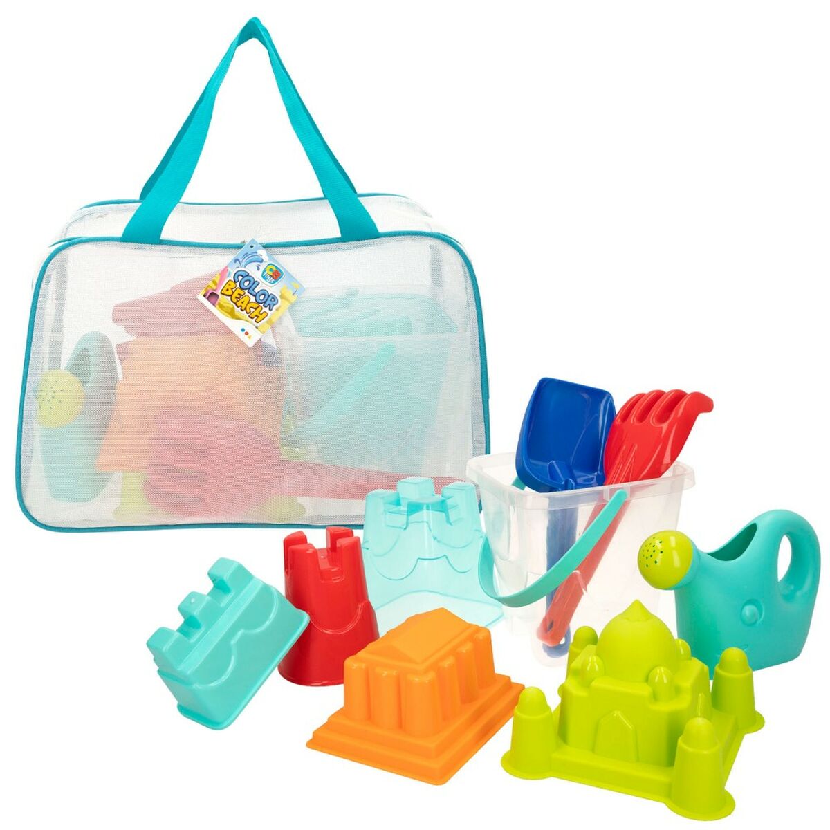 Beach toys set Colorbaby polypropylene (12 Units) - Little Baby Shop