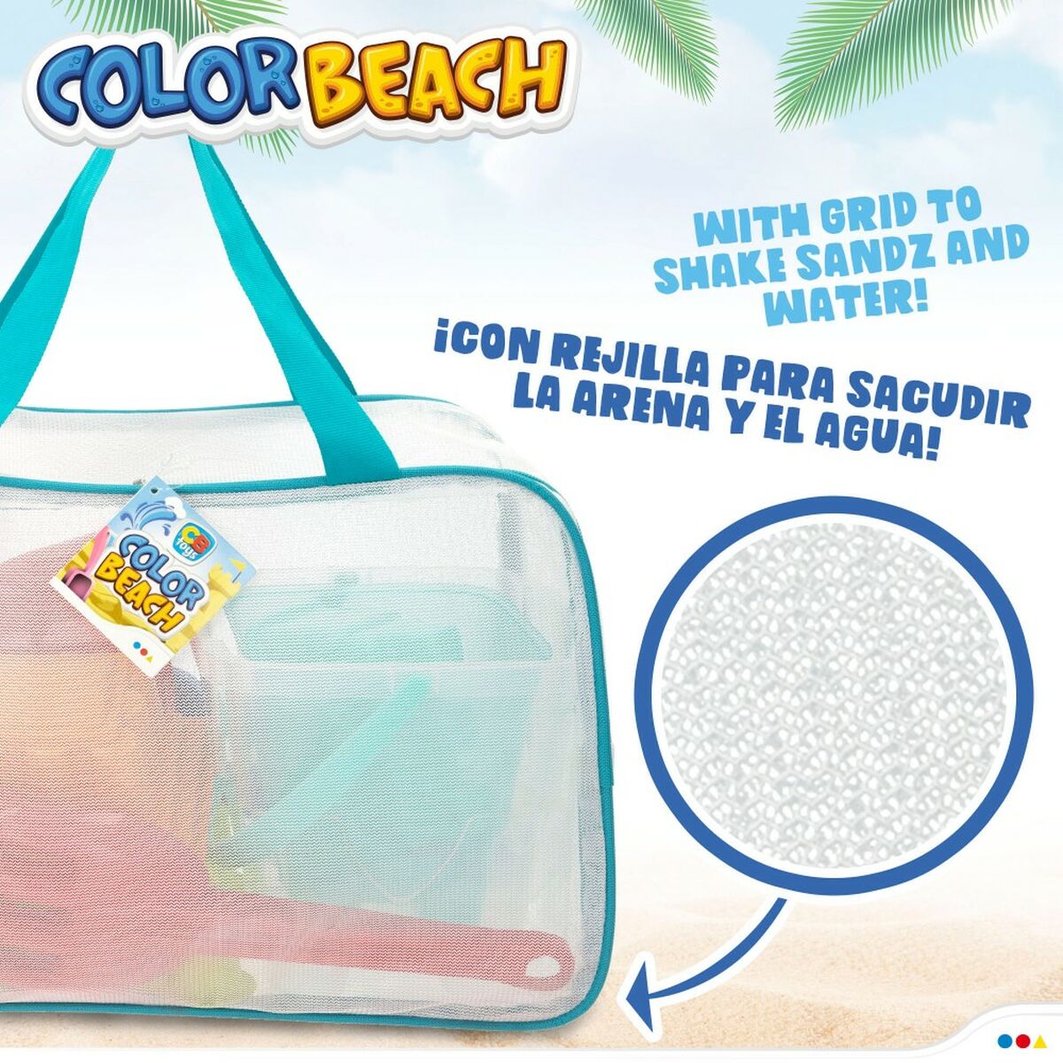 Beach toys set Colorbaby polypropylene (12 Units) - Little Baby Shop