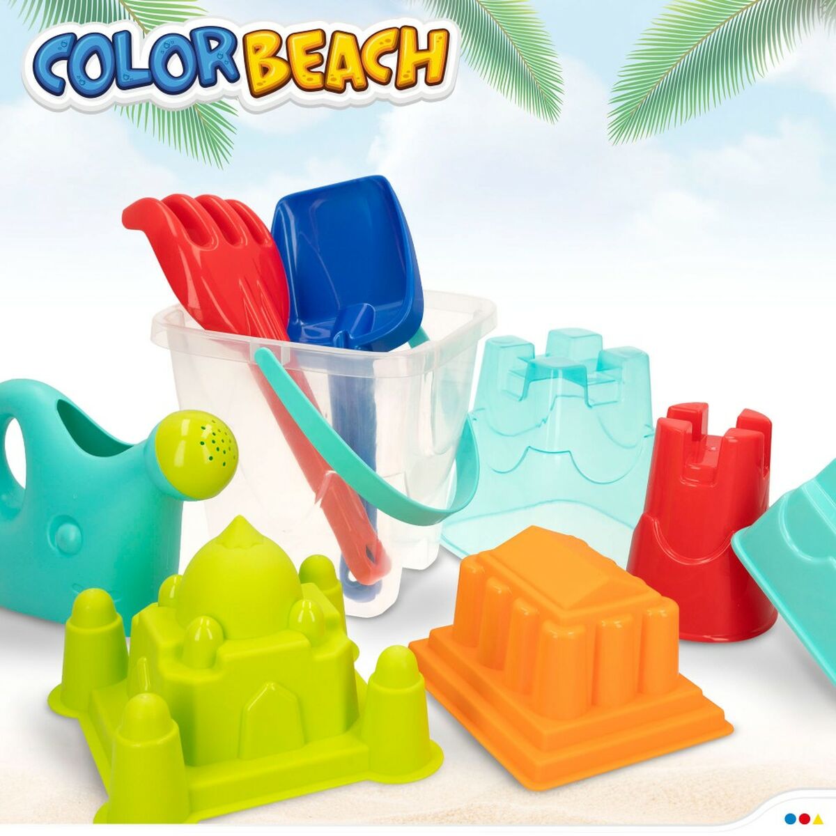 Beach toys set Colorbaby polypropylene (12 Units) - Little Baby Shop