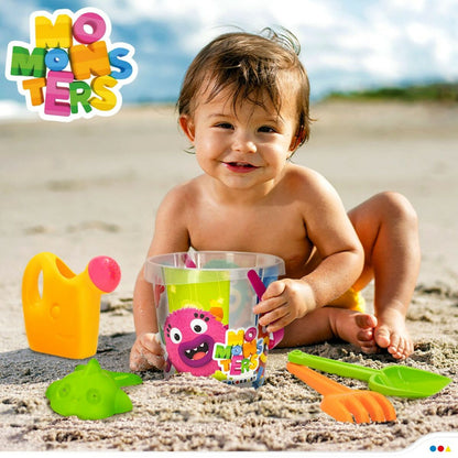 Beach toys set Momonsters (12 Units) - Little Baby Shop