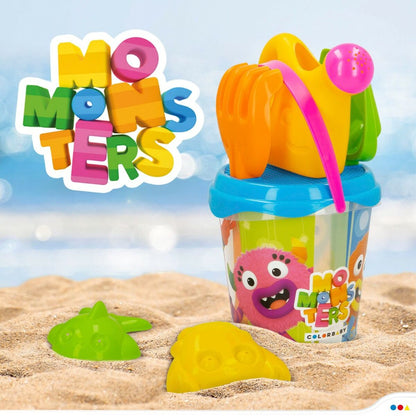 Beach toys set Momonsters (12 Units) - Little Baby Shop