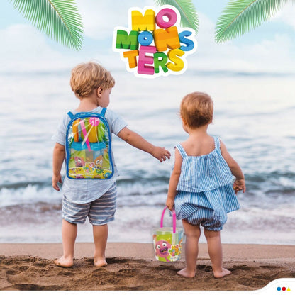 Beach toys set Momonsters (12 Units) - Little Baby Shop