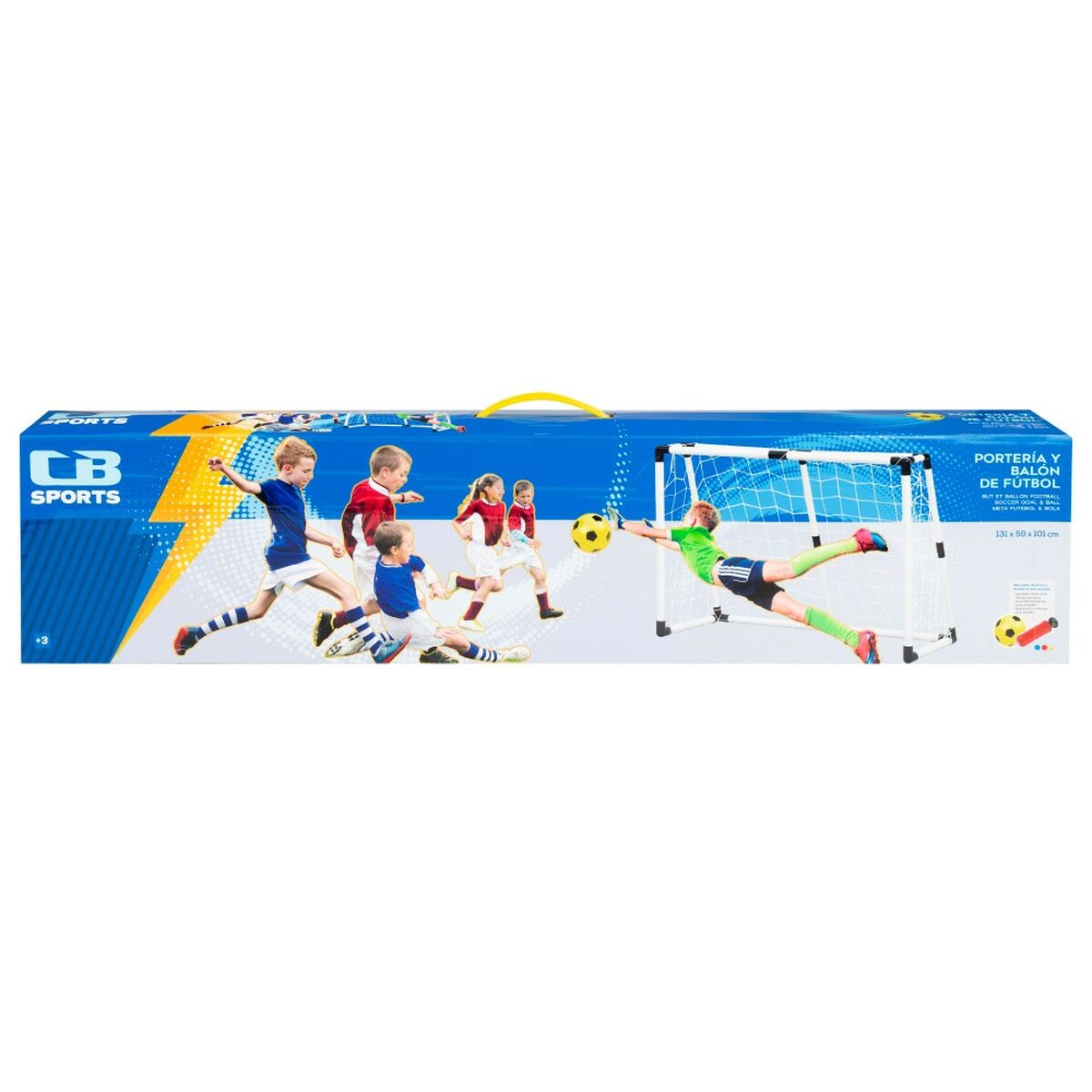 Football Goal Colorbaby 131 x 101 x 59 cm (2 Units) - Little Baby Shop