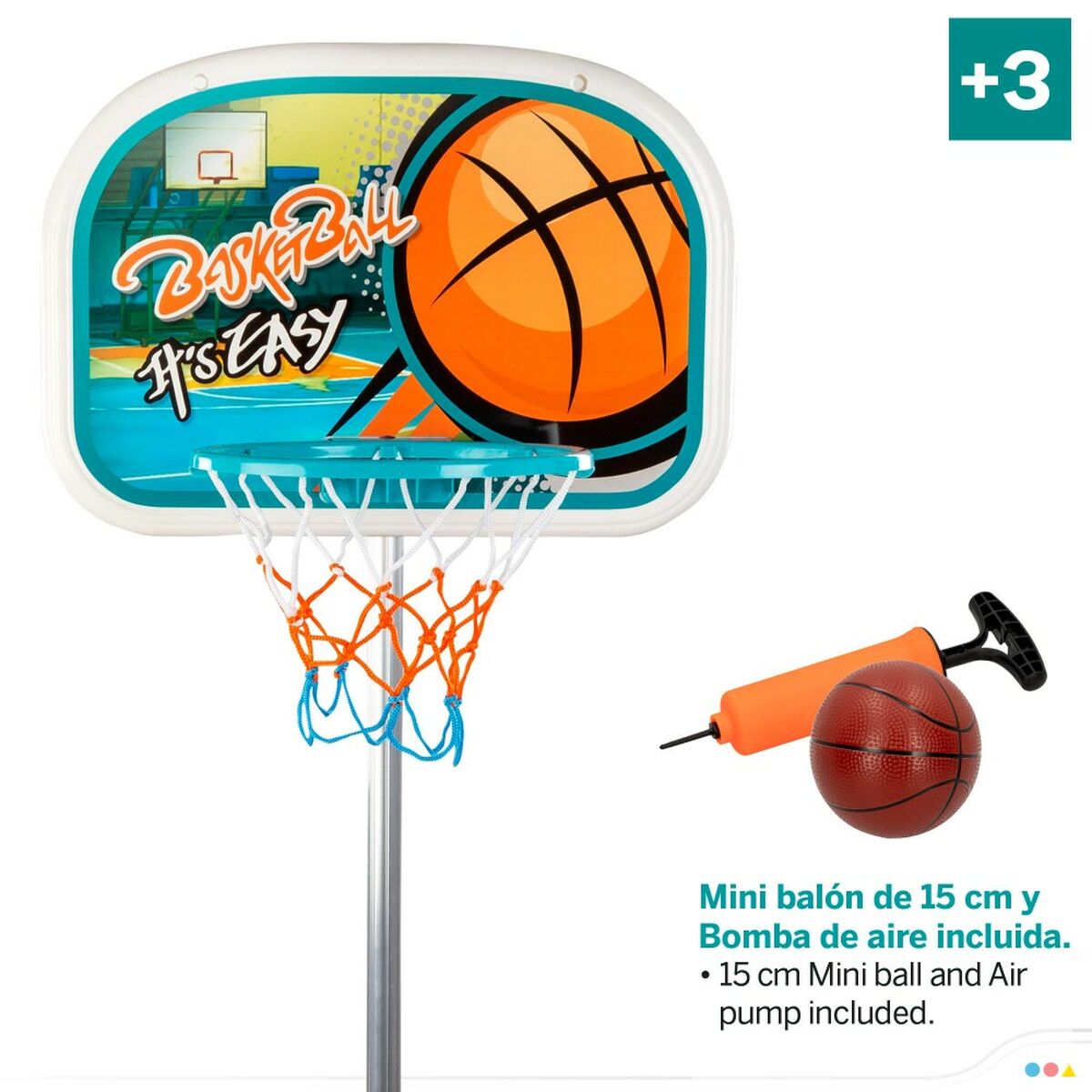 Basketball Basket Colorbaby 46,5 x 165 x 40 cm (2 Units) - Little Baby Shop