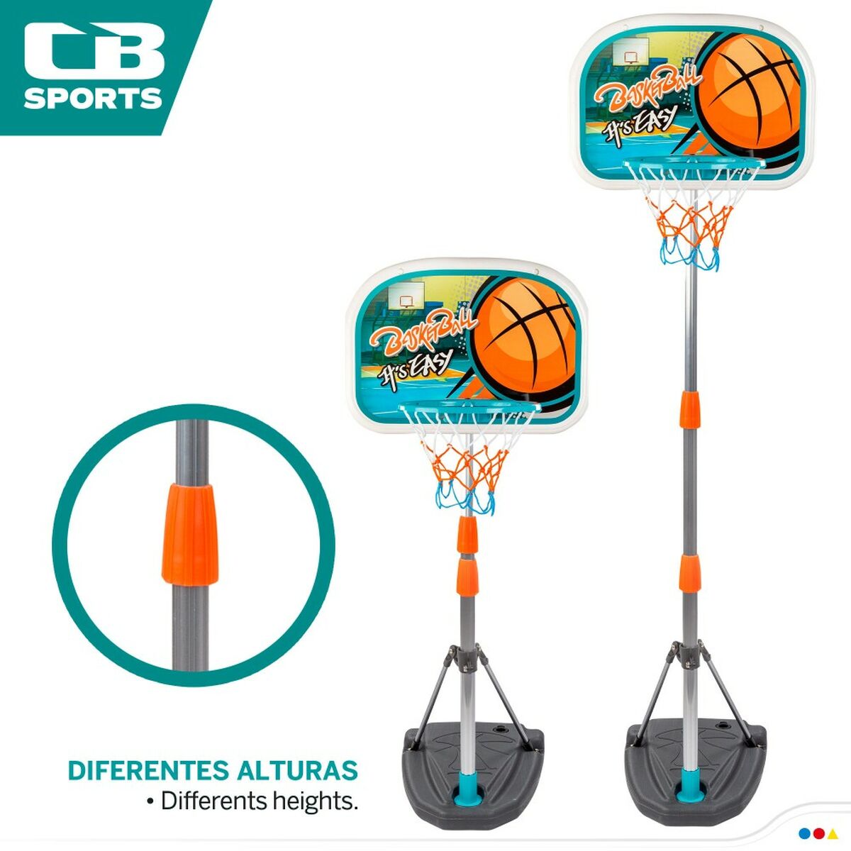 Basketball Basket Colorbaby 46,5 x 165 x 40 cm (2 Units) - Little Baby Shop