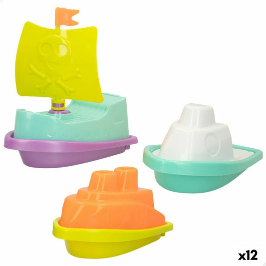 Beach toys set Colorbaby 3 Pieces Ship polypropylene (12 Units) - Little Baby Shop