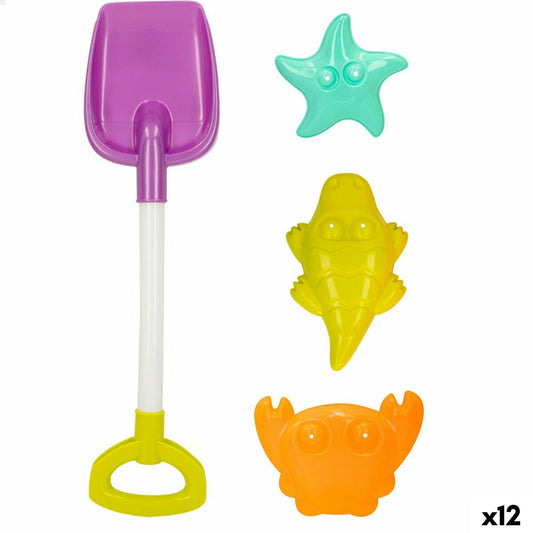 Beach toys set Colorbaby 4 Pieces polypropylene (12 Units) - Little Baby Shop