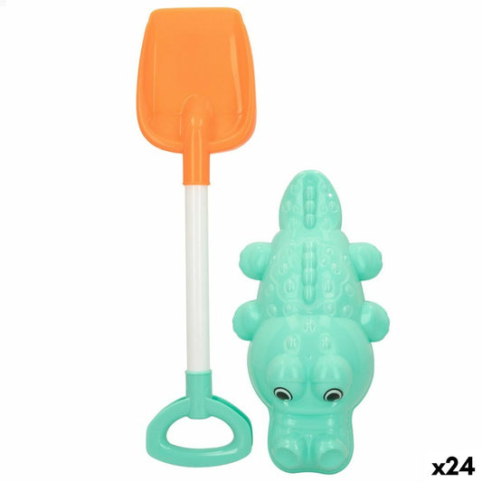 Beach toys set Colorbaby 2 Pieces Crocodile Spade polypropylene (24 Units) - Little Baby Shop