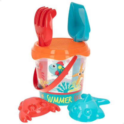 Beach toys set Colorbaby Summer Sea Ø 18 cm polypropylene (16 Units) - Little Baby Shop