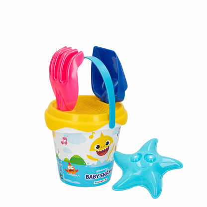 Beach toys set Baby Shark Ø 14 cm Plastic (24 Units) - Little Baby Shop