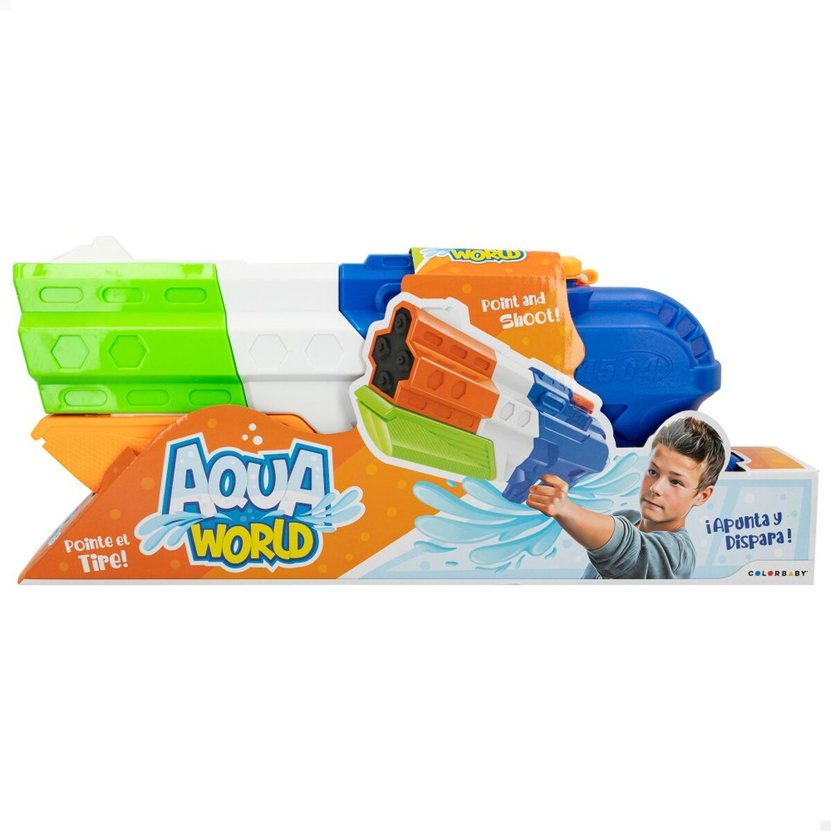 Water Pistol Colorbaby AquaWorld 45 x 19 x 7 cm (6 Units) - Little Baby Shop