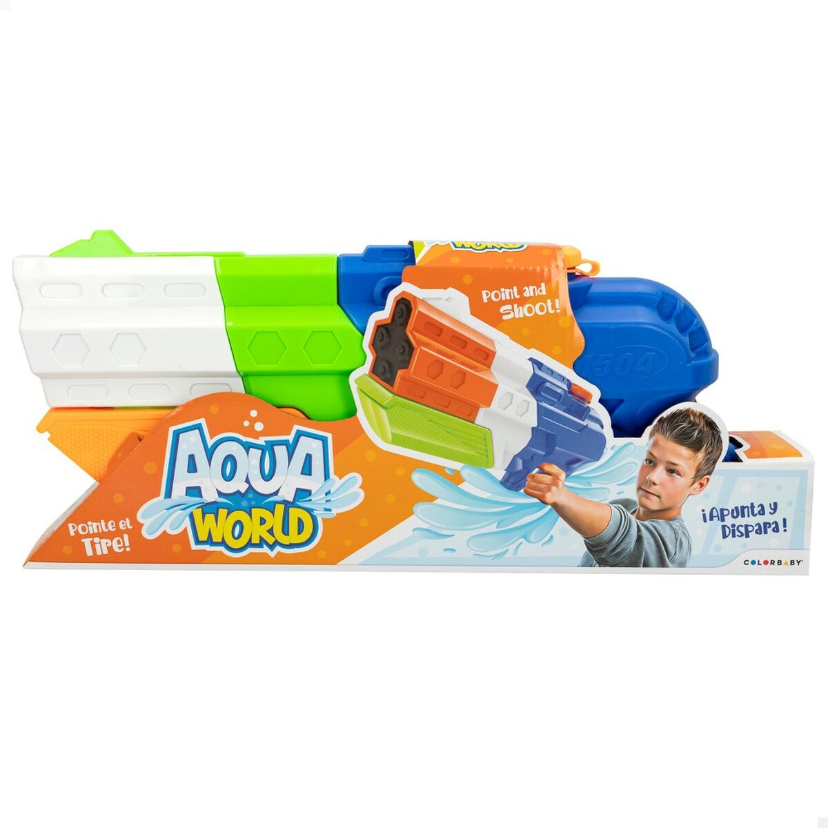 Water Pistol Colorbaby AquaWorld 45 x 19 x 7 cm (6 Units) - Little Baby Shop