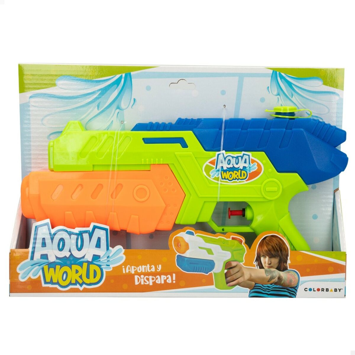 Water Pistol Colorbaby AquaWorld 32 x 17,5 x 5 cm (12 Units) - Little Baby Shop