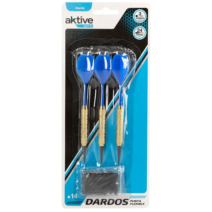 Darts Aktive 14 cm Metal Plastic 24 Units - Little Baby Shop