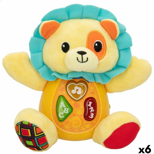 Fluffy toy Winfun animals ES 16 x 17,5 x 9,5 cm (6 Units) - Little Baby Shop